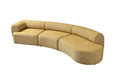 Cargar la imagen en la vista de la galería, Lena Boucle 3-Piece Curved 145" Sectional - Mustard