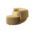 Cargar la imagen en la vista de la galería, Lena Boucle 3-Piece Curved 145" Sectional - Mustard