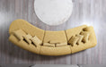 Cargar la imagen en la vista de la galería, Lena Boucle 3-Piece Curved 145" Sectional - Mustard