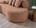 Load image into Gallery viewer, Lena Boucle 3-Piece Curved 145" Sectional - Orange