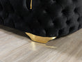 Cargar la imagen en la vista de la galería, Lupino Velvet Sofa Set 2PC - Black