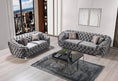 Load image into Gallery viewer, Lupino Velvet Sofa Set 2PC - Gray