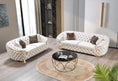 Load image into Gallery viewer, Lupino Velvet Sofa Set 2PC - Ivory