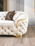 Load image into Gallery viewer, Lupino Velvet Sofa Set 2PC - Ivory