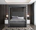 Load image into Gallery viewer, MIRA GREY - Upholstered Canopy Bed