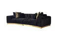 Load image into Gallery viewer, Michelle Velvet Curved 118" Sectional - Black