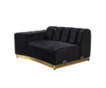 Load image into Gallery viewer, Michelle Velvet Curved 118" Sectional - Black