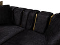 Load image into Gallery viewer, Michelle Velvet Curved 118" Sectional - Black