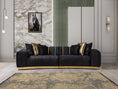 Load image into Gallery viewer, Michelle Velvet Curved 118" Sectional - Black