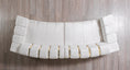 Load image into Gallery viewer, Michelle Velvet Curved 118" Sectional - Ivory