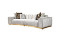 Load image into Gallery viewer, Michelle Velvet Curved 118" Sectional - Ivory
