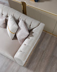Load image into Gallery viewer, Milena Velvet Sofa Set 2PC - Ivory