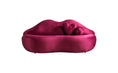 Cargar la imagen en la vista de la galería, Lips Maroon Velvet Loveseat 81"