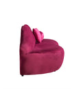 Cargar la imagen en la vista de la galería, Lips Maroon Velvet Loveseat 81"