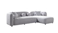 Load image into Gallery viewer, Liva Gray Boucle RAF 110" Sectional