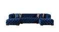 Load image into Gallery viewer, Neva Velvet Double Chaise Sectional - Blue