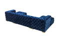 Load image into Gallery viewer, Neva Velvet Double Chaise Sectional - Blue