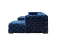 Load image into Gallery viewer, Neva Velvet Double Chaise Sectional - Blue
