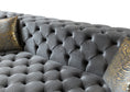 Load image into Gallery viewer, Neva Velvet Double Chaise Sectional - Gray