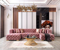 Load image into Gallery viewer, Neva Velvet Double Chaise Sectional - Pink
