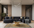 Load image into Gallery viewer, Neva Velvet Double Chaise Sectional - Black