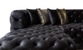 Load image into Gallery viewer, Neva Velvet Double Chaise Sectional - Black
