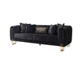 Load image into Gallery viewer, Santana Velvet Sofa Set 2PC - Black