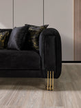 Load image into Gallery viewer, Santana Velvet Sofa Set 2PC - Black