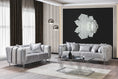 Load image into Gallery viewer, Santana Velvet Sofa Set 2PC - Silver