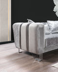 Load image into Gallery viewer, Santana Velvet Sofa Set 2PC - Silver
