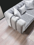 Load image into Gallery viewer, Santana Velvet Sofa Set 2PC - Silver