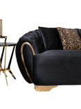 Cargar la imagen en la vista de la galería, Victoria Velvet Sofa Set 2PC - Black