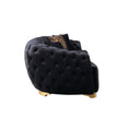 Cargar la imagen en la vista de la galería, Victoria Velvet Sofa Set 2PC - Black
