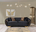 Cargar la imagen en la vista de la galería, Victoria Velvet Sofa Set 2PC - Black