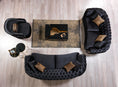 Cargar la imagen en la vista de la galería, Victoria Velvet Sofa Set 2PC - Black