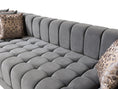 Load image into Gallery viewer, Ariana Gray Velvet Double Chaise 138" Sectional