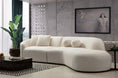 Cargar la imagen en la vista de la galería, Cloe Ivory Boucle Curved Sectional
