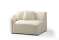 Cargar la imagen en la vista de la galería, Cloe Ivory Boucle Curved Sectional