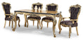 Cargar la imagen en la vista de la galería, Royal Black/Gold Dining Table With 8 Chairs