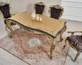 Cargar la imagen en la vista de la galería, Royal Black/Gold Dining Table With 8 Chairs