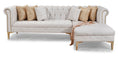 Load image into Gallery viewer, Venna Ivory Velvet Sectional