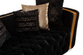Cargar la imagen en la vista de la galería, Fanci Black Velvet Sofa & Loveseat