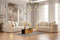 Cargar la imagen en la vista de la galería, Fanci Ivory Velvet Sofa & Loveseat