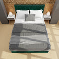 Load image into Gallery viewer, Adana Green Velvet Bed With Diamonds