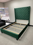 Load image into Gallery viewer, Mersin Green Upholstered Velvet Bed