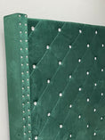 Load image into Gallery viewer, Mersin Green Upholstered Velvet Bed