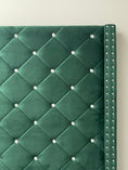 Load image into Gallery viewer, Mersin Green Upholstered Velvet Bed