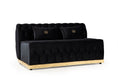 Load image into Gallery viewer, Jester Velvet Black Double Chaise Sectional