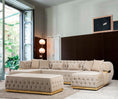 Load image into Gallery viewer, Jester Velvet Cream Double Chaise Sectional