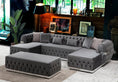 Load image into Gallery viewer, Jester Velvet Gray Double Chaise Sectional